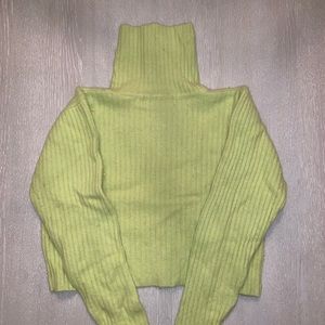 Cropped Turtleneck Sweater